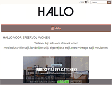 Tablet Screenshot of halloshop.nl